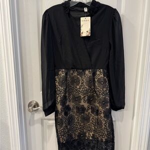 Elegant Black Lace Dress